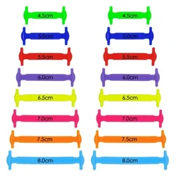 Silikónové elastické šnúrky do topánok Špeciálne šnurovanie bez viazania Detské Tenisky pre dospelých Quick Shoe Lace Creative Lazy Rubber Lace 16ps/Lot