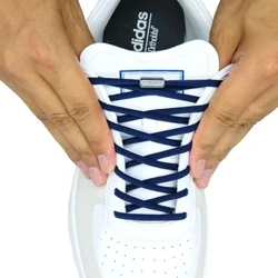 Elastic No Tie Snørebånd Halvcirkel Snørebånd Til Børn og Voksne Sneakers Snørebånd Quick Lazy Metal Lock Snørebånd Sko Snørebånd