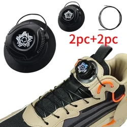 1 paio di lacci per scarpe da ginnastica con fibbia automatica girevole in filo metallico per bambini/adulti senza cravatta lacci per scarpe chiusura rapida lacci per scarpe da ginnastica