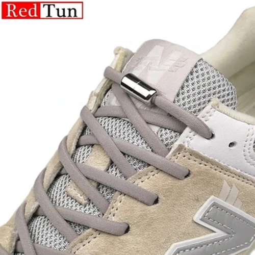 1 paio di lacci senza cravatta lacci per scarpe a metà tondo per bambini e adulti lacci per scarpe da ginnastica elastici lacci per scarpe in metallo con blocco pigro veloce