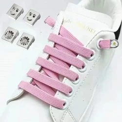 Kvalitet Smile No Tie Snørebånd Elastiske Sneaker Snørebånd Udendørs Fritid Flad Snørebånd Børn Voksen Hurtige snørebånd Drop Shipping