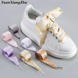 1Pair 2 CM ini Satin aýakgaplary, ýüpek lentaly aýakgap aýakgaplary, aýakgap aýakgap aýakgaplary 19 reňk uzynlygy 80CM 100CM 120CM S-1