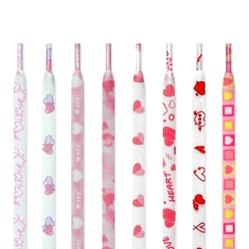 Flaach Häerz Schnëss Personaliséiert Vältesdag Pink Love Schnurres Seil Koppelen Héich Canvas Sportsschong Schong Schnëss fir AF1