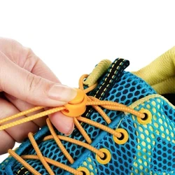 1 pár 22 barev Elastické tkaničky Kulaté Uzamykací Tkaničky do bot Děti Dospělý Quick Lazy Laces Gumové tenisky T1