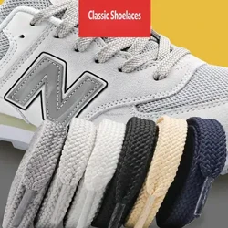 1 Pasang Kain Datar Tali Sepatu Klasik Tali Sepatu untuk Sneakers Putih Hitam Tali Sepatu Elastis Tali Sepatu 100/120/140/160 Cm String