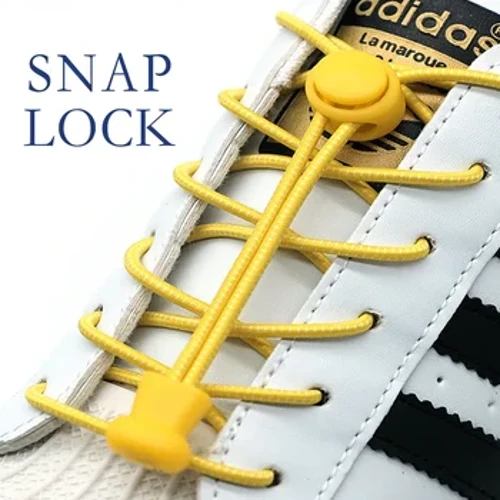 1 Paiga o Nonoa Nonoa Laces Rubber Round Spring Lock Elastic Sneaker Shoes Nonoa Mea Fa'aoga talafeagai mo Tamaiti Matutua Paie