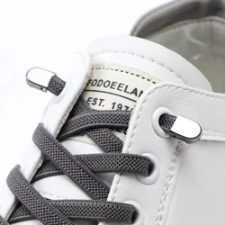 1 par elastiske snørebånd uden bindesko snørebånd Udendørs fritidssneakers hurtig sikkerhed flad snørebånd til børn og voksne unisex dovne snørebånd