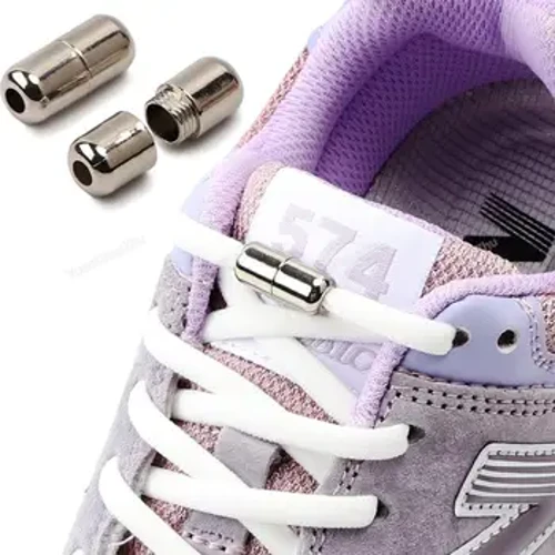 Sem laço sapato cadarços elásticos tênis redondos cadarços sem laços cadarço rápido para sapatos crianças adulto tamanho único serve para todos os sapatos