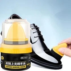 Máy Đánh Bóng Cho Giày Da Đa Năng Nhanh Chóng Đánh Bóng Giày Bàn Chải Làm Sạch Da Đánh Bóng Bọt Biển Chất Lỏng Làm Sạch Sáp