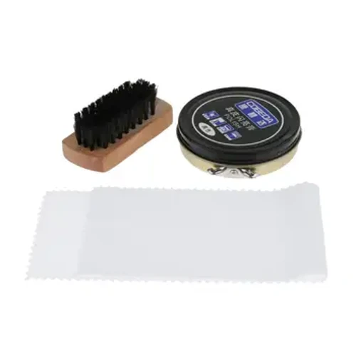 3 gab. Ādas apavu tīrīšanas līdzeklis Care Shine Polish Brush Cream Cloth