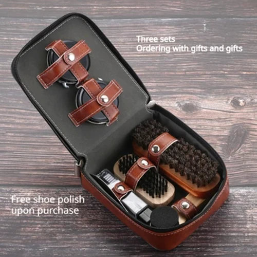 Ensemble de brosses à poils de cheval, huile pour chaussures, ensemble de 9 et 11 pièces, brosse de polissage de chaussures en cuir, ensemble de soins ménagers pour le cuir, protecteur, nouveauté 2024