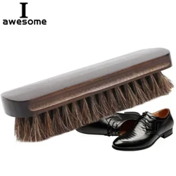 Real Päerd Hoer Schong Pinsel Polnesch natierlech Päerd Hoer Lieder Soft Poléieren Tool Bootpolish Botzen Pinsel Fir Suede Nubuck Boot