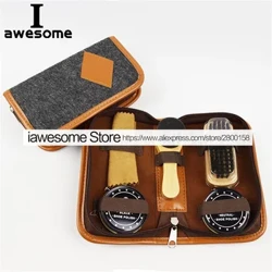 Top Qualitéit Professionelle Schong Care Kit Portable Fir Lieder Schong Stiefel Sneakers Botzen Set Polnesch Pinsel Glanz Poléieren Tool