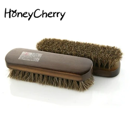 1 Pcs Sikat Sepatu Rambut Kuda Rambut Kuda Penuh, Alat Cat Minyak, Bulu Suede Scrub, Sepatu Kulit Bening