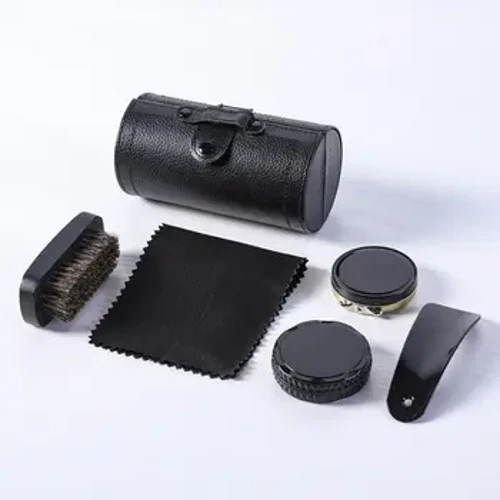 Bộ Giày Du Lịch Ba Lan Bàn Chải Di Động 6 Trong 1 Bộ Dầu Xốp Da Giày Dụng Cụ Chăm Sóc Hộ Gia Đình