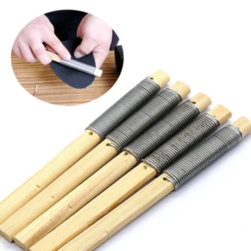 พื้นรองเท้าซ่อมยางพื้นผิวบดแฟ้มยาง Stick แฟ้มงานไม้ไม้แกะสลักเล่นแฟ้มซ่อมรองเท้าเครื่องมือขัด