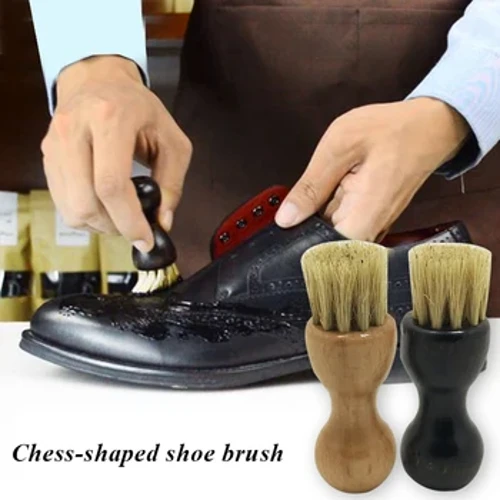 Lieder Schong Polnesch Pinsel Schong Pinsel Holz Handle Portable Stiwwel Schong Pinsel Schong Botzen Tool Hog Bristle Pinselen Fir Sneakers