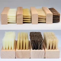 Faydalı Ahşap Saplı Ayakkabı Fırçası Cila Fırçası Plastik Saç Yumuşak Domuz Saç Fırçası Spor Ayakkabı Ayakkabı Temizleme Fırçası Çamaşır Fırçası
