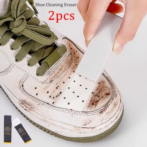2 Chiếc Giày Vệ Sinh Chăm Sóc Tẩy Trắng Giày Khử Nhiễm Tẩy Cặn Lau Khối Cao Su Boot Da Vết Bẩn Bụi Phụ Kiện Giày