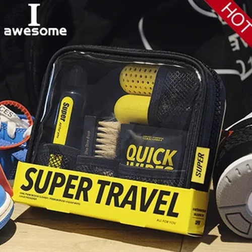 Kit Perawatan Sepatu Profesional Pembersih Portabel untuk Sepatu Kulit Boots Sneakers Deep Cleaning Wipe Cleaning Set Alat Sikat Polandia