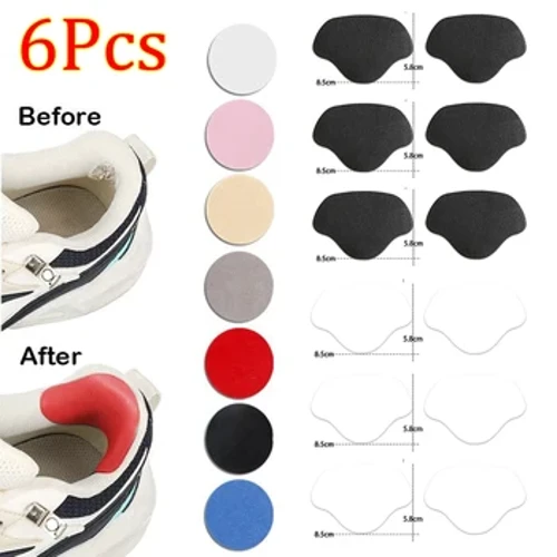 6Pcs Allowance sa Pag-aayos ng Damit sa Takong Pansariling Malagkit na Patch sa Sakong Panlaban sa Pagsuot ng Mga Sticker sa Paa ng Pangangalaga sa Paa Mga Sneakers na Panprotekta sa Sakong