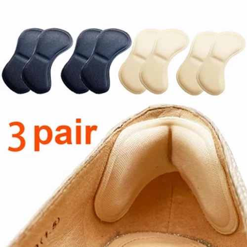 3 pares de palmilhas de calcanhar almofadas remendo alívio da dor anti-desgaste almofada cuidados com os pés protetor de calcanhar adesivo volta sapatos inserir palmilha