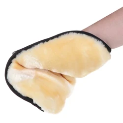 1 pçs kit de cuidados com sapato luvas de pano à prova dwaterproof água coral velo veludo limpeza esponja luvas de lavagem 23x18cm