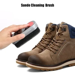 Brosse à chaussures en daim, éponge en plastique, nettoyage de chaussures pour bottes en daim, sacs en velours Nubuck, cuir mat, nettoyeur de chaussures, baskets, 1 pièce