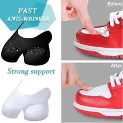 5 คู่รองเท้าสำหรับรองเท้าผ้าใบ Anti-Crease รองเท้า Toe Care เครื่องมือต่อต้านริ้วรอย Crack Toes หมวกสนับสนุนรองเท้า ...