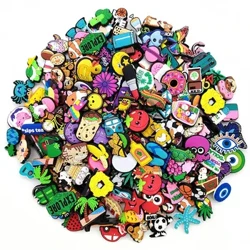 6/30/60/100/200 Pcs Del Fumetto Pendenti e Ciondoli per Scarpe per Zoccoli Bolla Presentazioni Aziende Produttrici Giochi Sandali PVC Decorazioni di Scarpe Accessori per Adolescenti