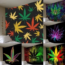 Boho decor kodune trippy umbrohulehe seinavaip hipi murale cambre toa sein