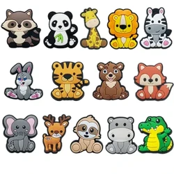 Simpatici animali Giraffa Leone Panda Coniglio Ciondoli per scarpe per sandali Accessori Decorazioni per scarpe Spille per bambini Ragazzo Ragazza Regalo di favore