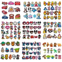 Disney-sarjan kengät korut PVC-sarjakuva Mickey Stitch -kenkien tarvikkeet puukengät sandaalit koristelu soljet lapset ystävät lahjat