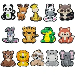 Gwerthu 1Pcs Cute Anifeiliaid Amrywiol Charms Esgidiau Addurniadau ar gyfer Affeithwyr Croc Pin Plant Oedolion Parti Ffafr Anrhegion