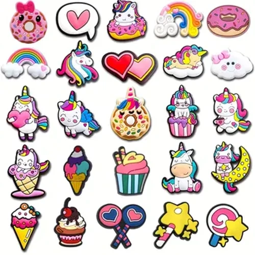 25pcs Unicron Shoe Charms para sa Clogs Bubble Slides Sandals PVC Shoe Decorations Accessories