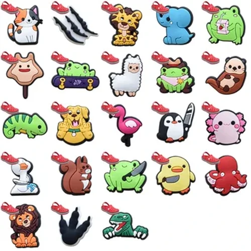 1db Pins for Crocs Charms Cipők Kiegészítők Kés Kacsa Béka Dekoráció Farmer Női Szandál Csat Gyerekek Kedvezmények Férfi Jelvények