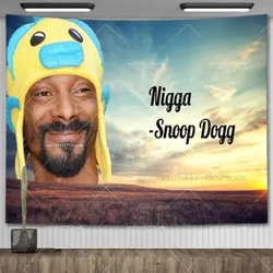 Snoop Dogg Music Ablum Cover Plakat Vegghengende billedvev Kawaii Romdekorasjon Estetisk Morsom meme-teppe Hjemdekor
