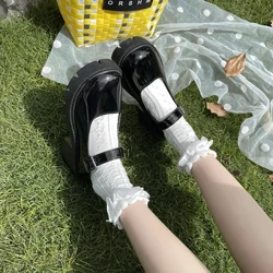 2024 Emakume Mary Jane Oinetakoak Emakumezkoak Vintage Neskak Takoi Altuak Plataforma Lolita Oinetakoak Japoniako Estilo Unibertsitateko Ikasleen Oinetakoak Tamaina Handia 43