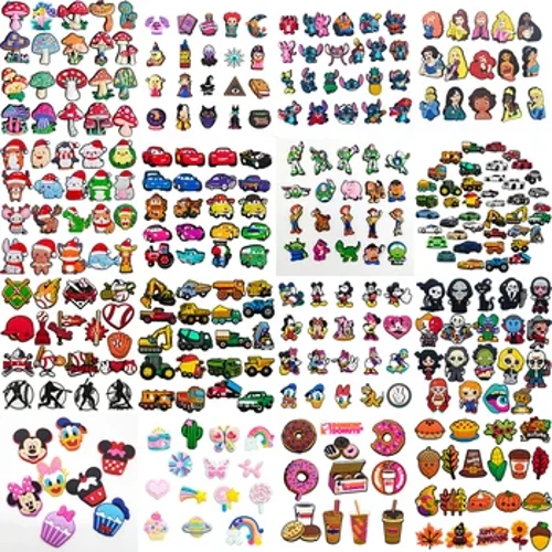 Potdemiel Cartoon Shoe Charms Addurno Buckle Ategolion Plentyn Calan Gaeaf