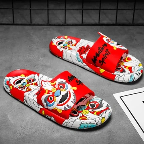 Hộ Gia Đình Dép Mềm Cặp Đôi Mùa Hè Trong Nhà Chống Trơn Trượt Dép Phòng Tắm Giày Sandal Phong Cách Trung Hoa Đồng Màu Nam Wome 2022 mới