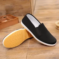 2023 Autunno Vecchia Pechino Scarpe di Stoffa per Gli Uomini Tradizionale Stile Cinese Kung Fu Bruce Lee Tai Chi Retro Scarpe Con Suola In Gomma 38-45