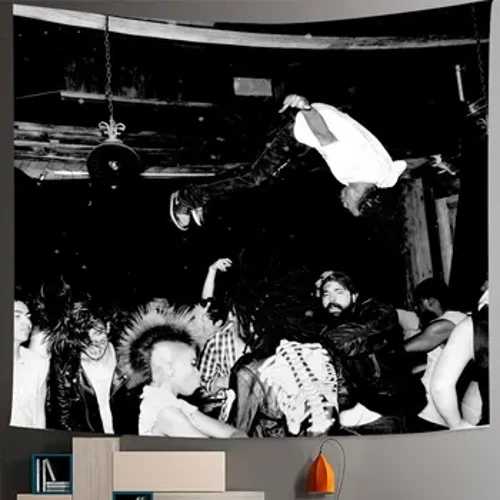 Taipéis Playboi Carti Die Lit Taipéis Lá Glas Táipéisí Idiot Mheiriceá Samhail Líníochta As Balla Lámh an róbait ar crochadh Maisiú Tí