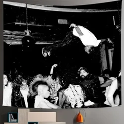 Taipéis Playboi Carti Die Lit Taipéis Lá Glas Táipéisí Idiot Mheiriceá Samhail Líníochta As Balla Lámh an róbait ar crochadh Maisiú Tí