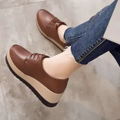 ZOVE Lady na koturnie buty dla mam z grubą podeszwą, swobodne i wszechstronne
