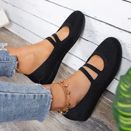 Izicathulo Zomama Eziphefumulayo Zasehlobo Izicathulo Ezithambile Zodwa Ezingashibiliki Umbala Oqinile Wokududuza Ladies Footwear Amafulethi Abesifazane Iziteki Zapatos
