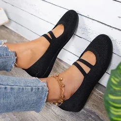 Izicathulo Zomama Eziphefumulayo Zasehlobo Izicathulo Ezithambile Zodwa Ezingashibiliki Umbala Oqinile Wokududuza Ladies Footwear Amafulethi Abesifazane Iziteki Zapatos