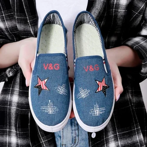 Tuval kadın vulkanize ayakkabı bağcıklı düz ayakkabı kadın spor ayakkabı örgü nefes çiçek konfor anne ayakkabısı Zapatos De Mujer
