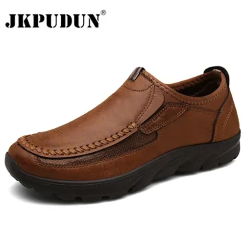Kožne muške ležerne cipele Zapatos Brand Muške mokasine Mokasine Prozračne cipele za vožnju slip on više veličine 39-48 Drop Shipping