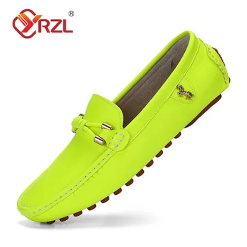 YRZL Loafers Erkekler elde öndürilen deri aýakgaplary Tötänleýin sürýän öýler