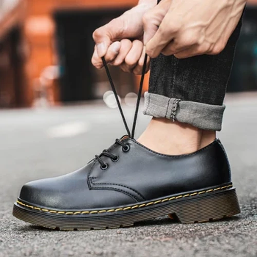 Esgidiau Cysur Gwaith Lledr Ddiffuant Esgidiau Achlysurol Rhydychen Lace Up Trwchus Gwaelod Dynion Esgidiau Diogelwch Chwaraeon Awyr Agored Esgidiau Diogelwch Cig Eidion Tendon Outsole